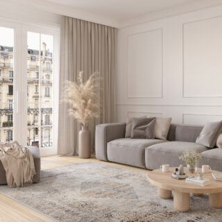 Tappeto Valley Grigio Rame Vintage Ornamenti