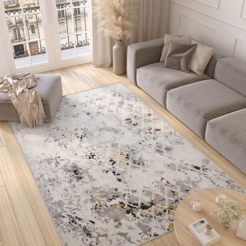 Tappeto Valley Grigio Rame Vintage Trellis