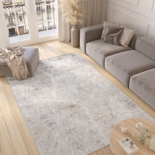 Tappeto Valley Grey Rame Moderno Linee