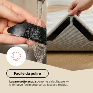 Adesivi Antiscivolo per Tappeti (Set 8)