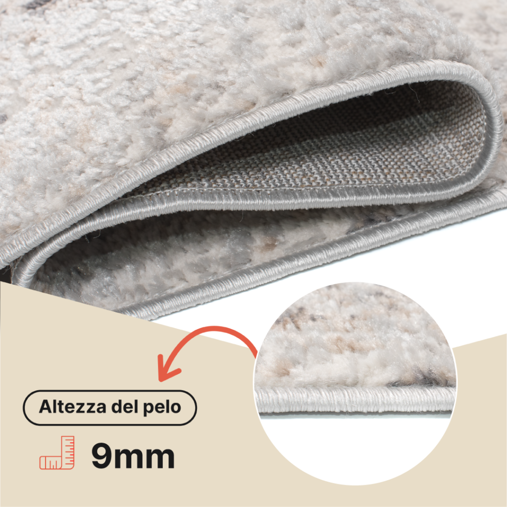 Tappeto Valley Grigio Beige Vintage Ornamenti