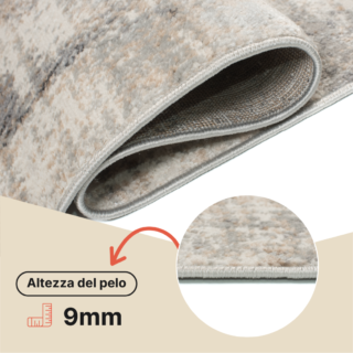Tappeto Valley Grigio Rame Moderno Sfumature