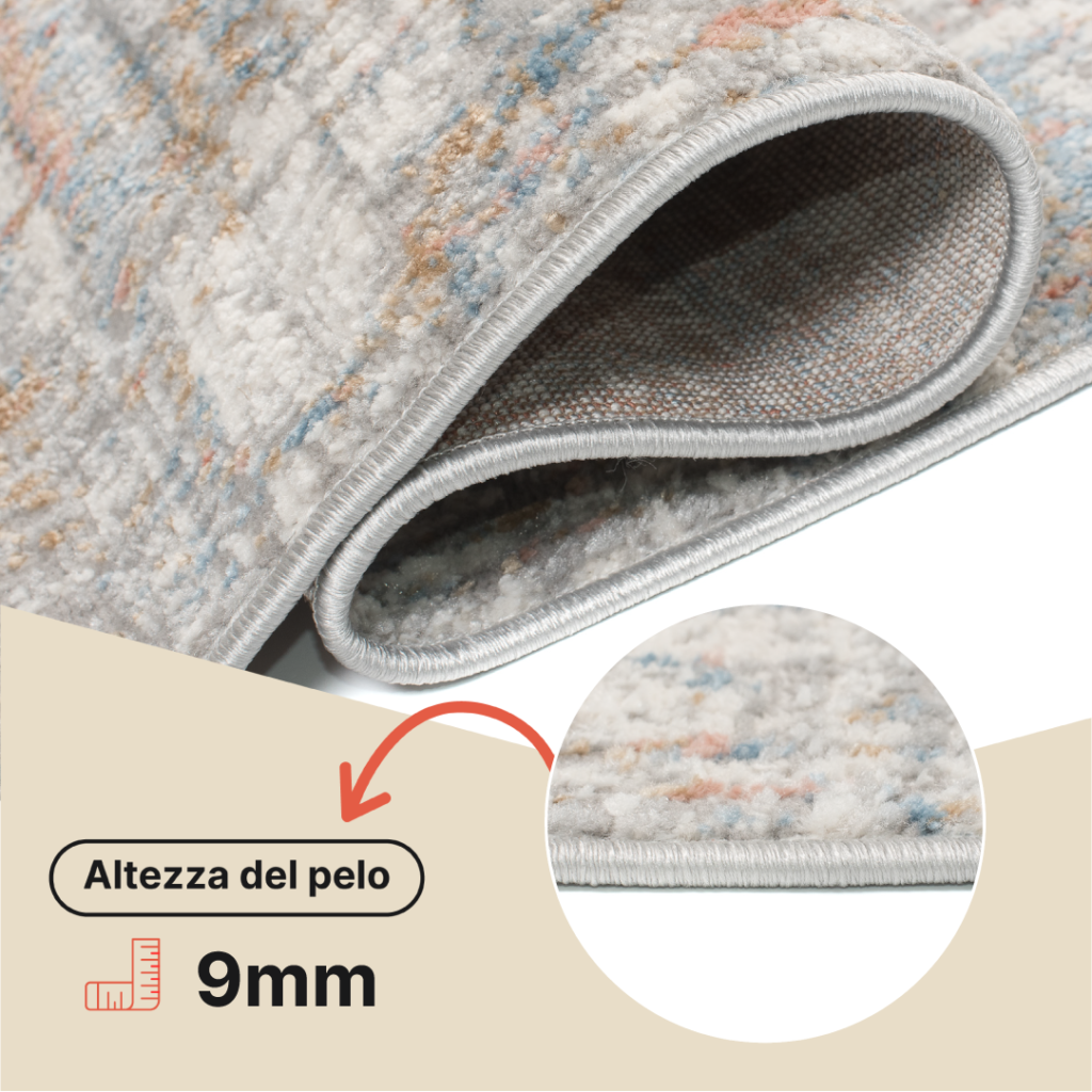 Tappeto Valley Grigio Salmone Astratto Linee