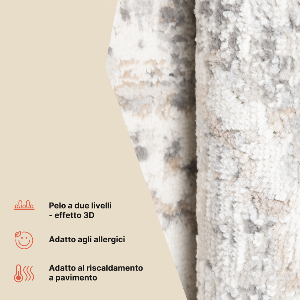 Tappeto Valley Grigio Ornamenti Vintage