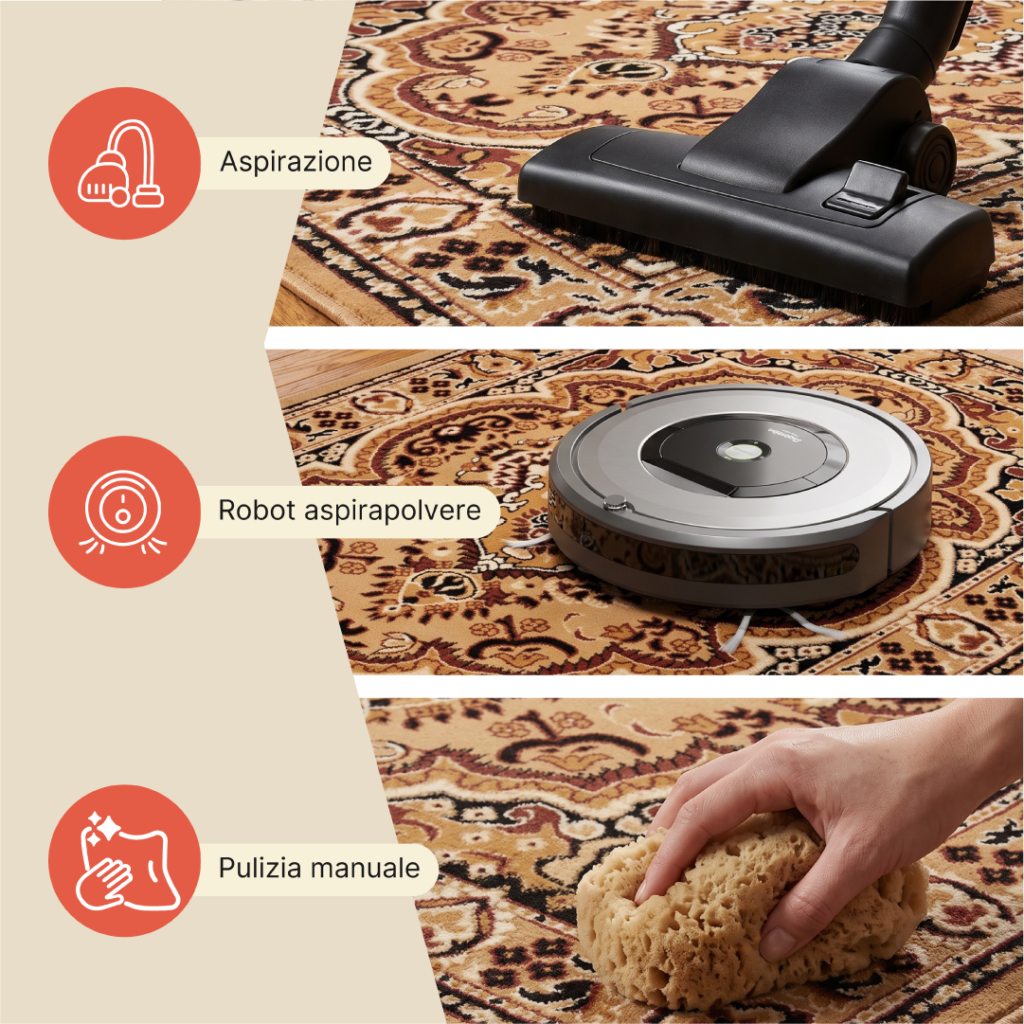 Tappeto Atlas Beige Marrone Tradizionale Medaglione