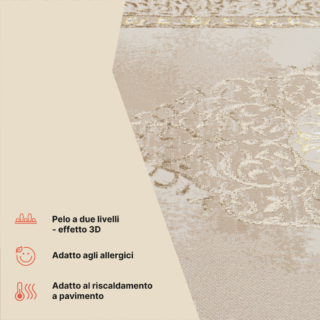 Tappeto Ares Oro Marrone Beige Rosetta