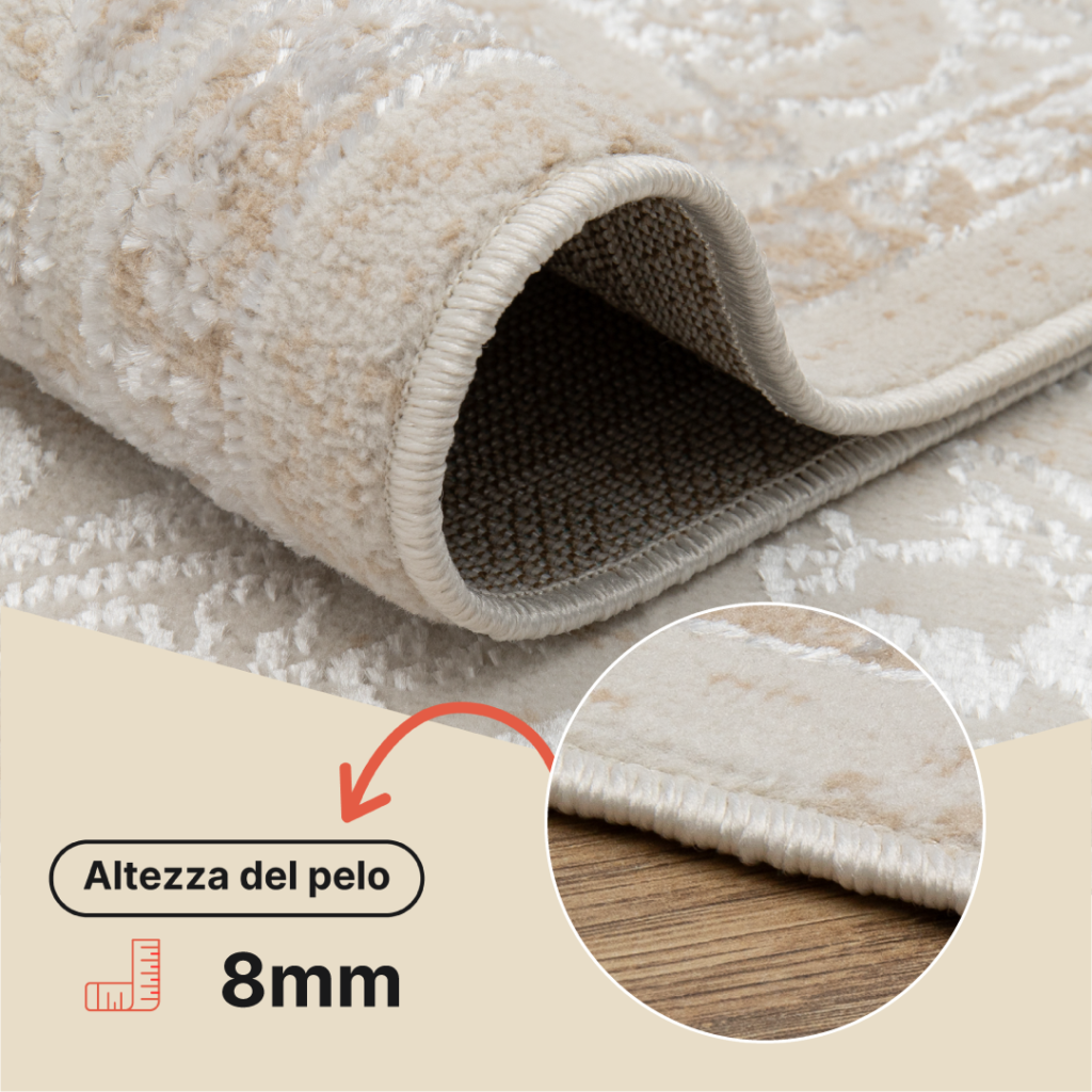 Tappeto Ares Crema Vintage Medaglione