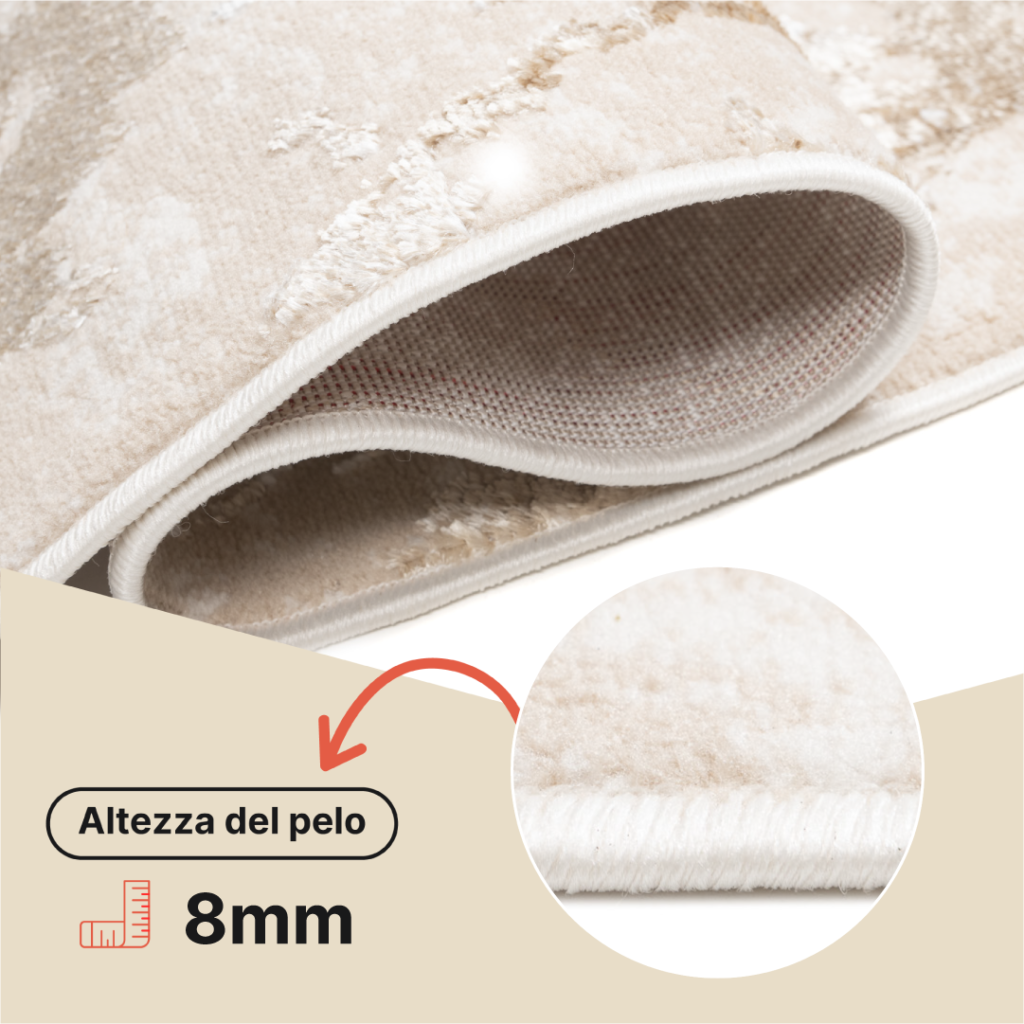 Passatoia Crystal Beige Oro Moderna