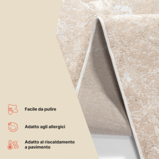 Passatoia Crystal Beige Oro Moderna