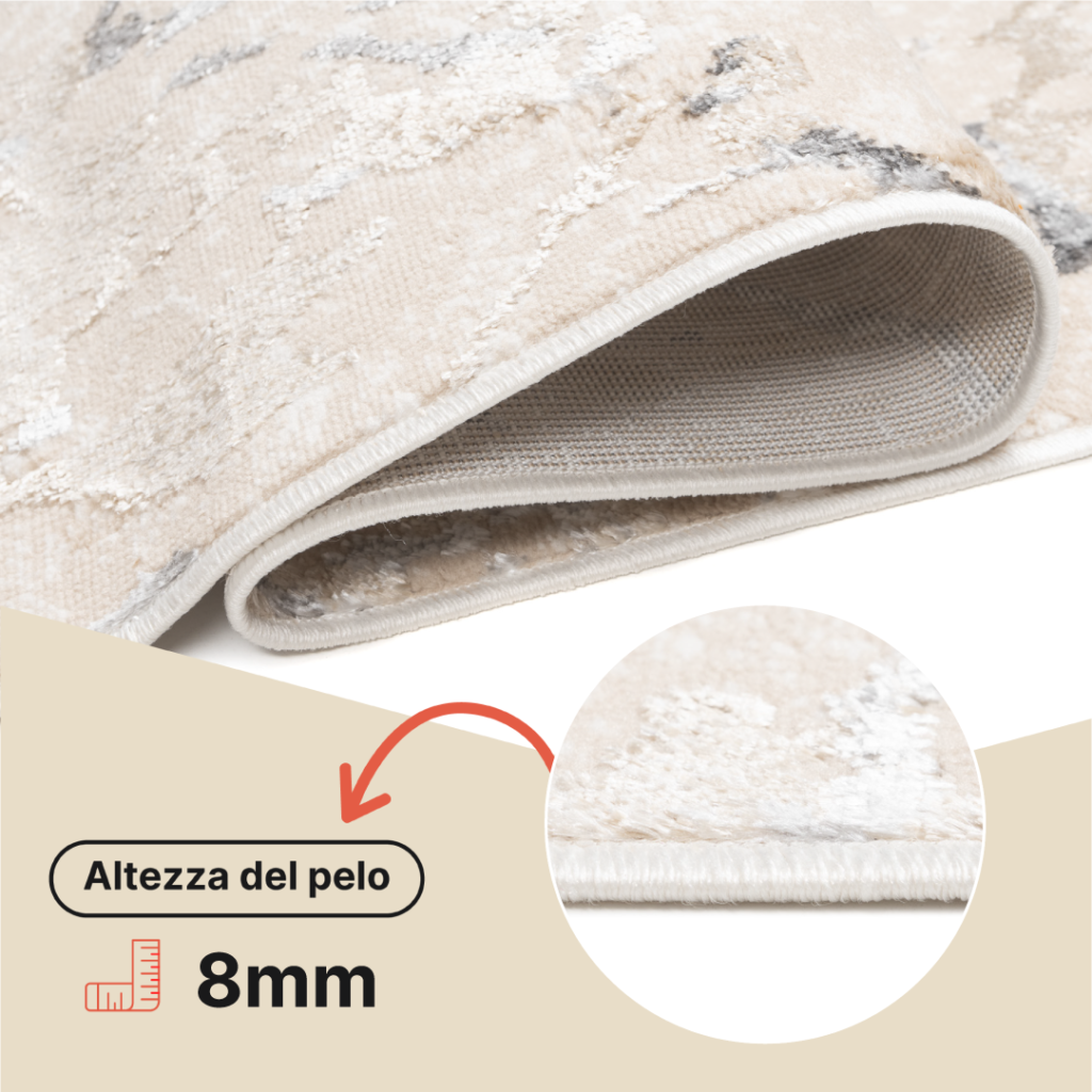 Passatoia Crystal Beige Grigio Moderna