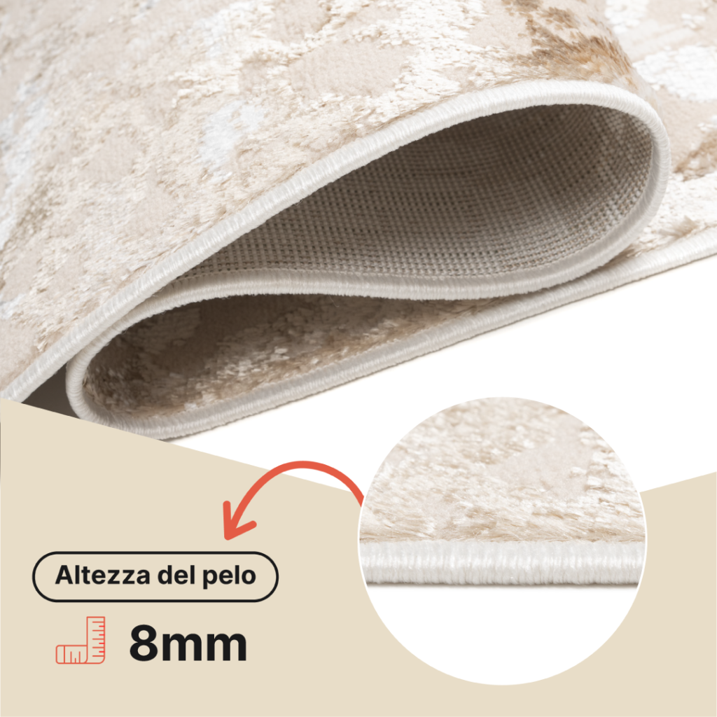 Passatoia Crystal Marrone Oro Astratta