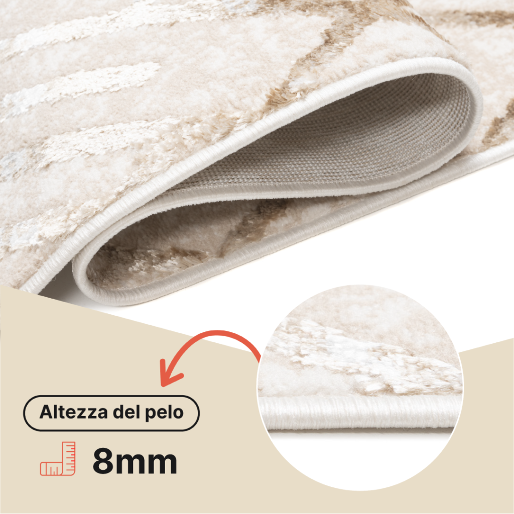Passatoia Crystal Beige Marrone a Rombo