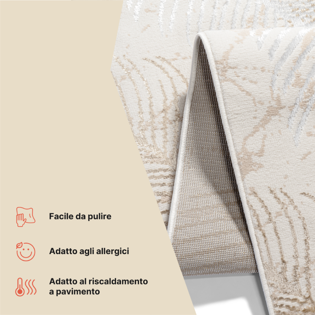 Passatoia Crystal Beige Foglie