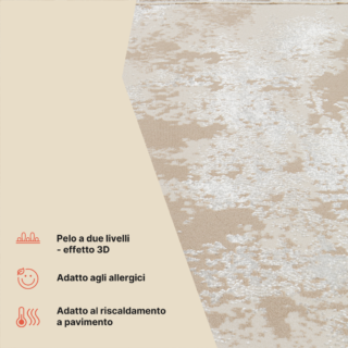 Tappeto Ares Beige Cornice Astratto