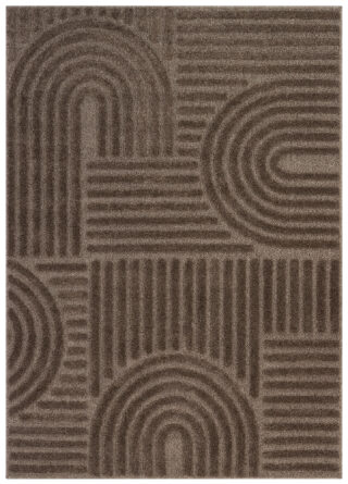 Tappeto Linea 3D Taupe Patchwork