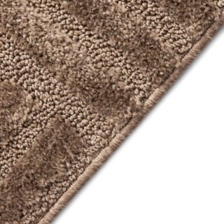 Tappeto Relievo 3D Taupe a Righe