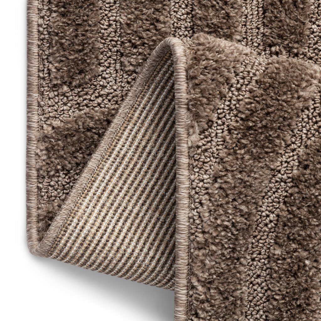 Tappeto Linea 3D Taupe Onde