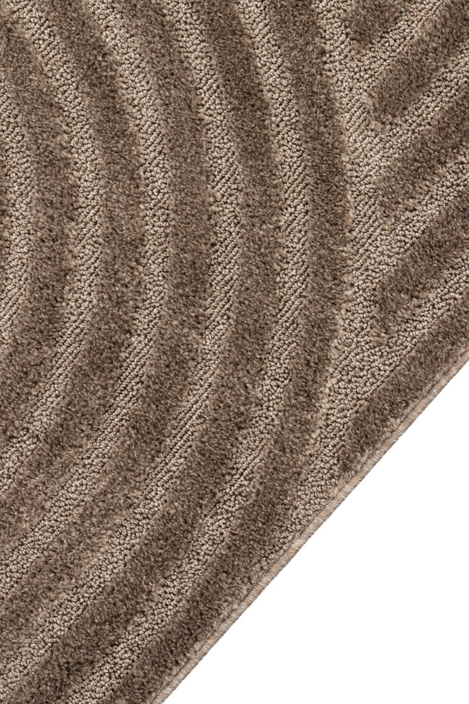 Tappeto Linea 3D Taupe Onde