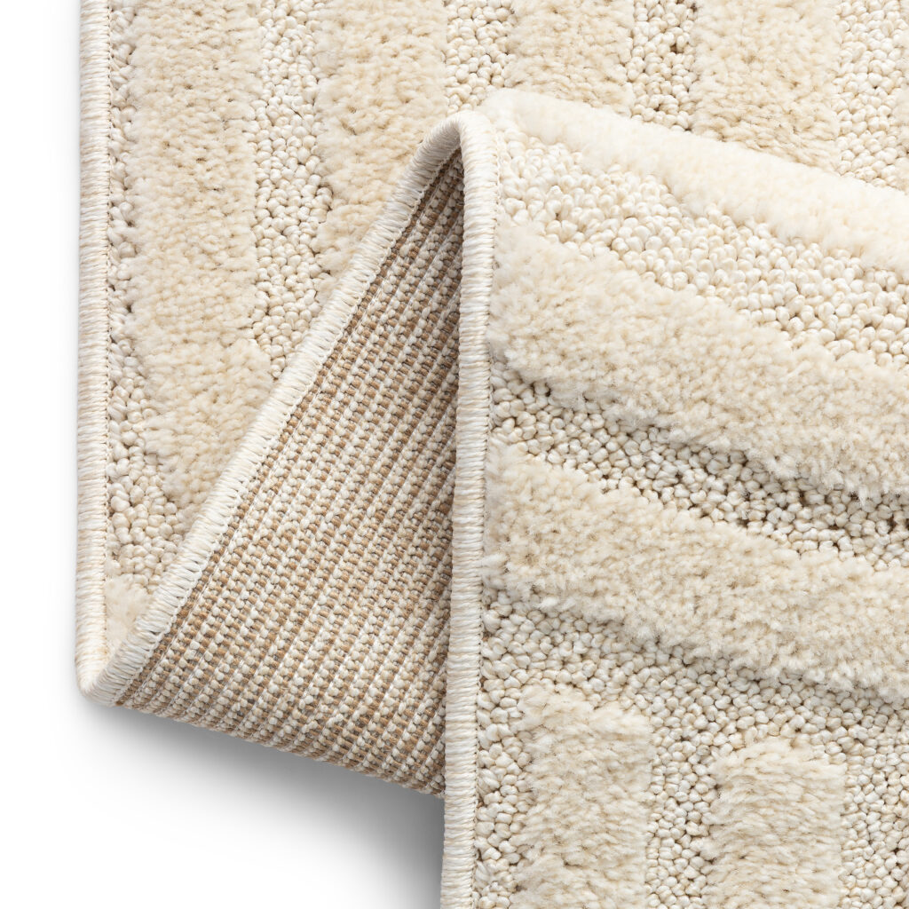 Tappeto Linea 3D Crema Onde