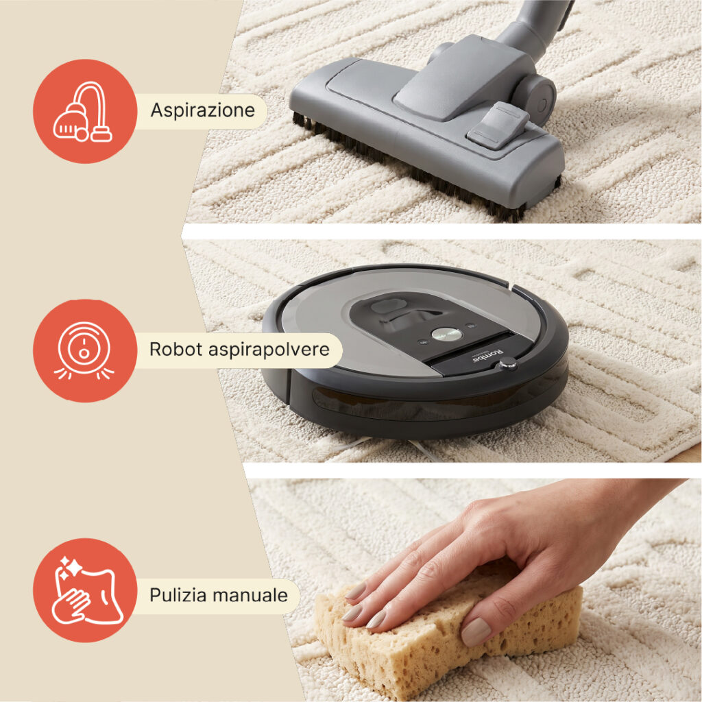 Tappeto Relievo 3D Crema Geometrico