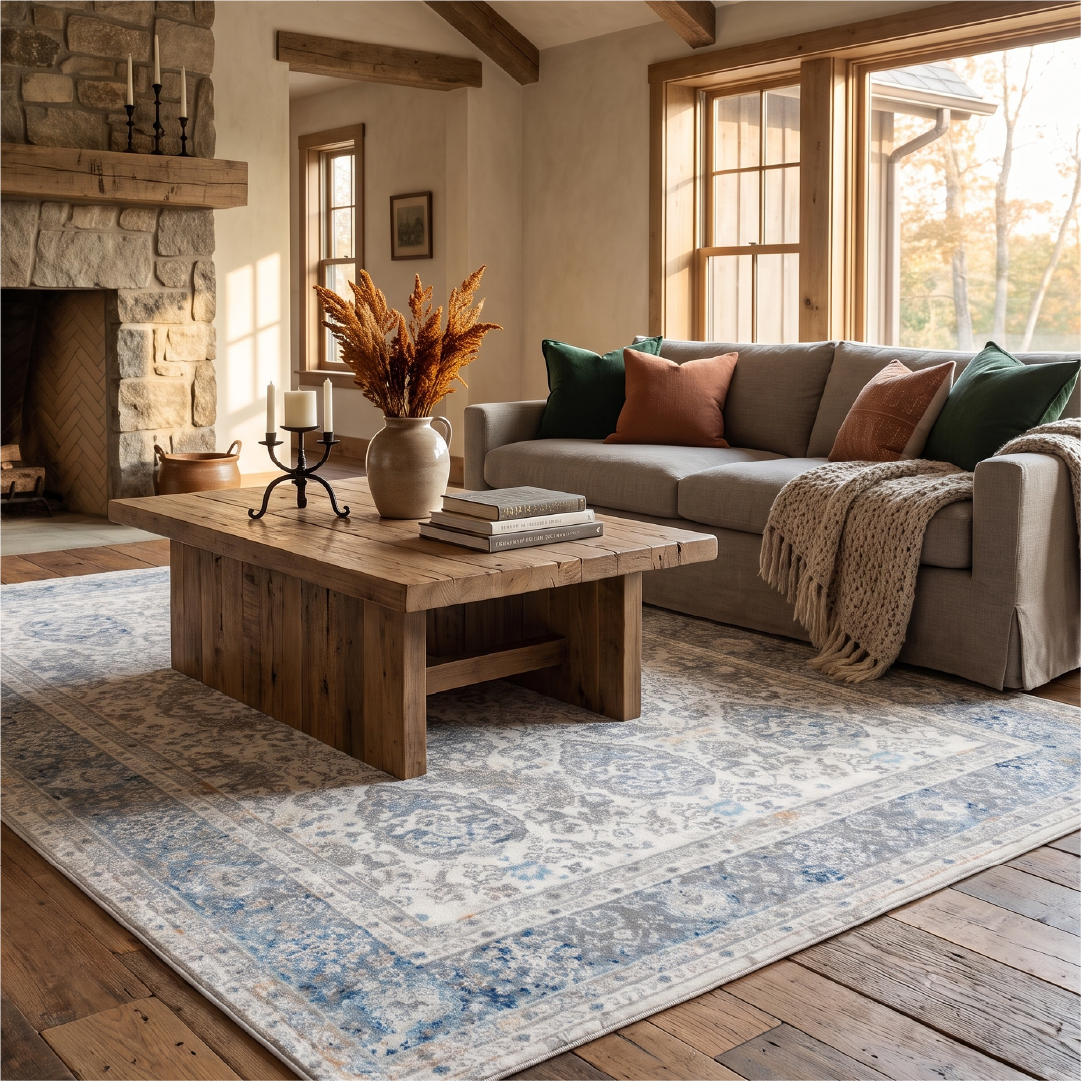 Tappeto Valley
Grigio Blu Vintage Cornice