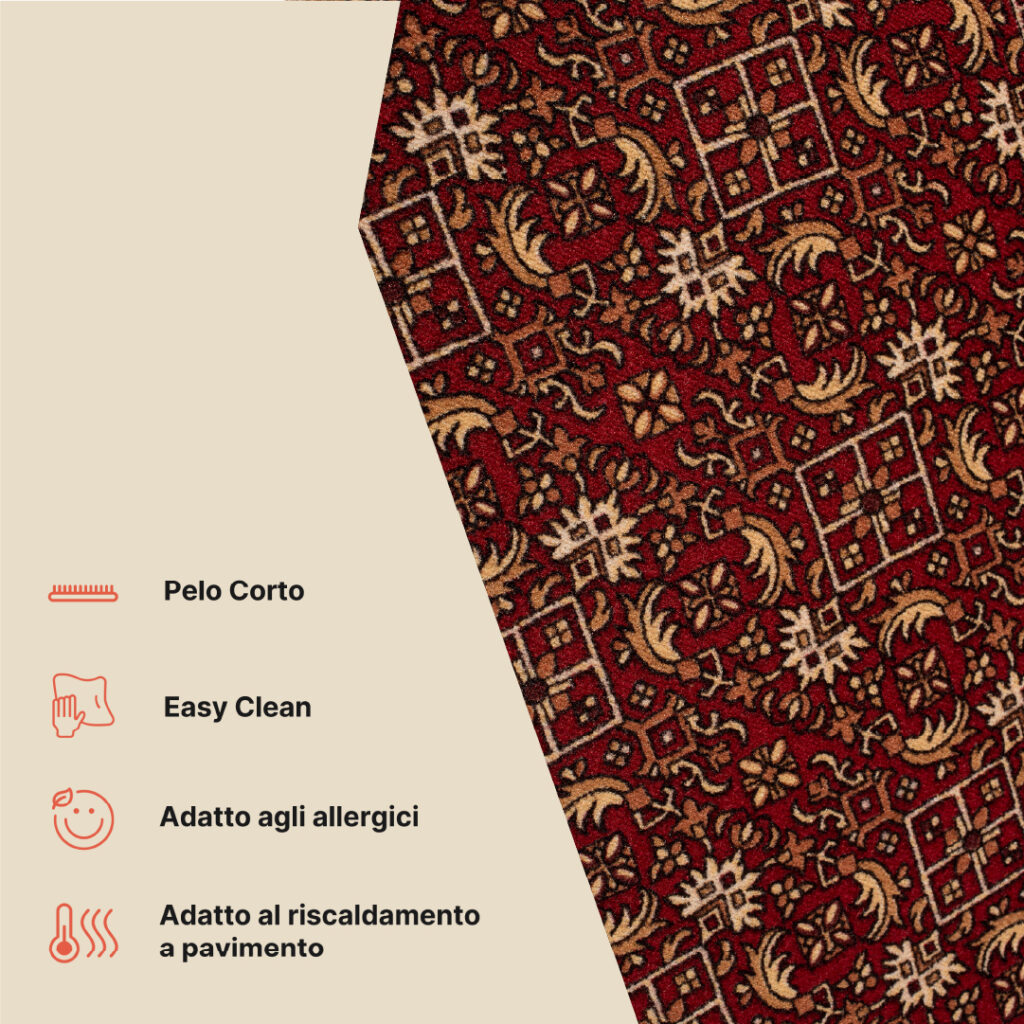 Passatoia Antiscivolo Rosso Orientale