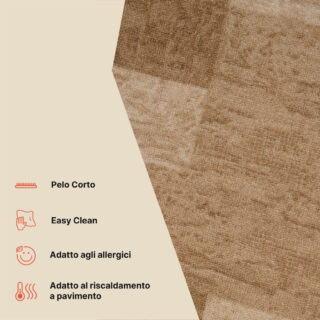 Passatoia Antiscivolo Beige Geometrico