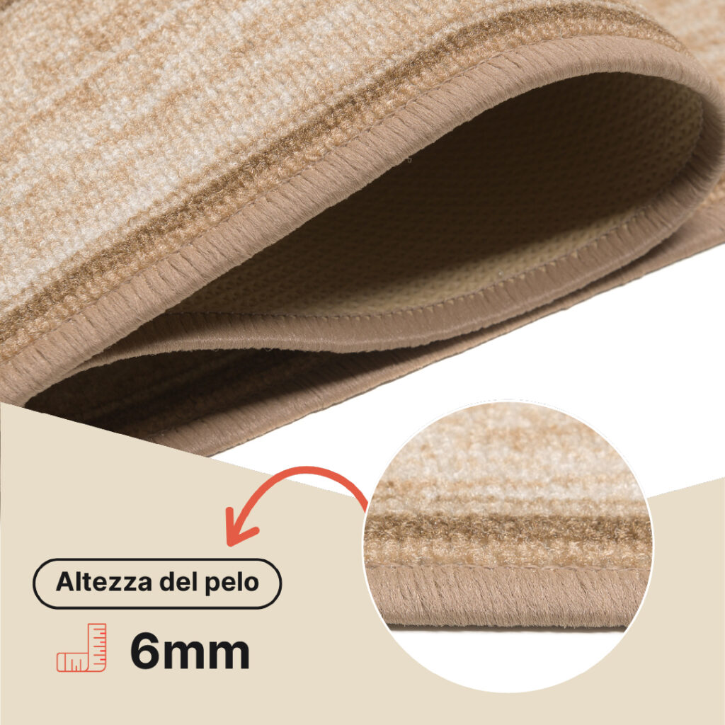 Passatoia Antiscivolo Beige Cornice
