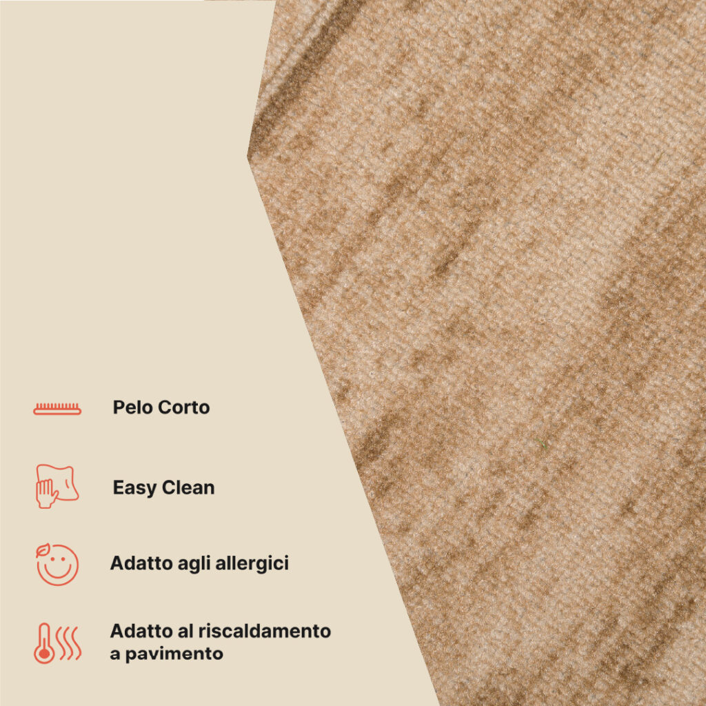 Passatoia Antiscivolo Beige Cornice
