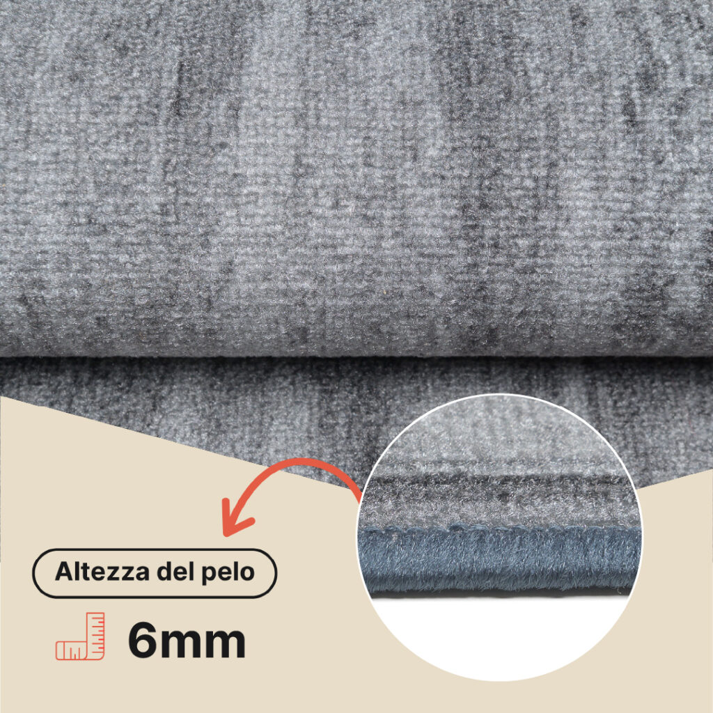 Passatoia Antiscivolo Grigio Cornice
