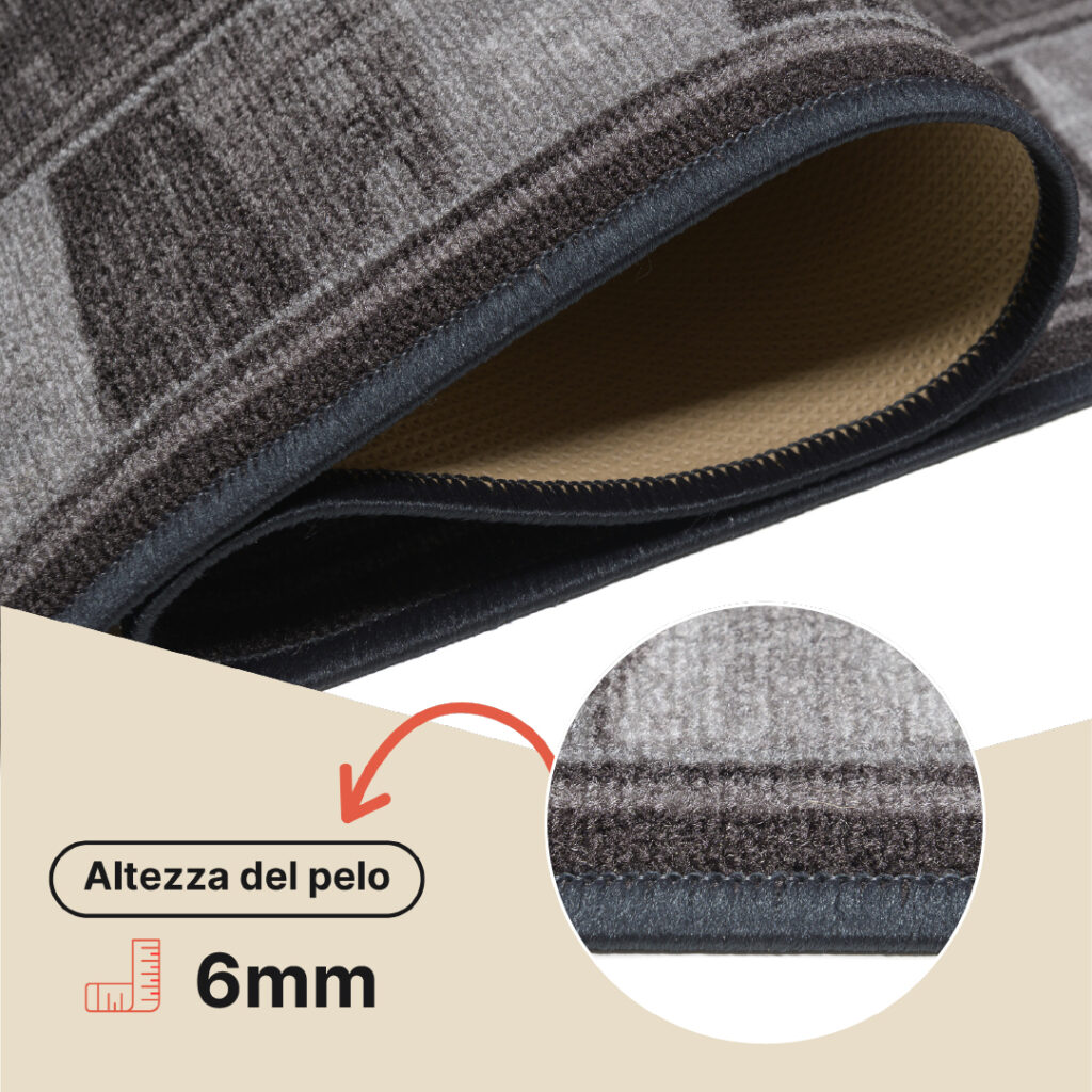 Passatoia Antiscivolo Marrone Grigio
