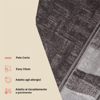 Passatoia Antiscivolo Marrone Grigio