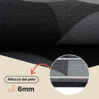 Passatoia Antiscivolo Grigio Blu Semicerchi