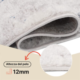 Tappeto Sky Grigio Blu Astratto Sfumature