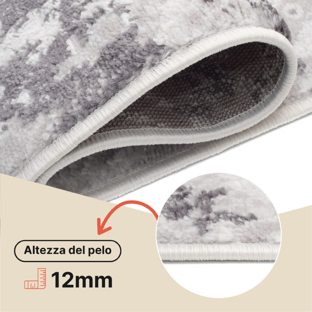 Tappeto Sky Grigio Crema Vintage Ornamenti