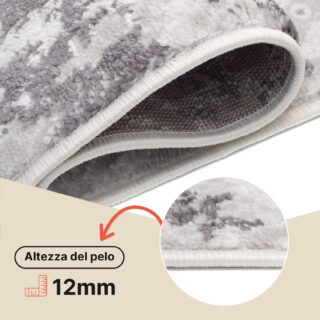 Tappeto Sky Grigio Crema Vintage Ornamenti
